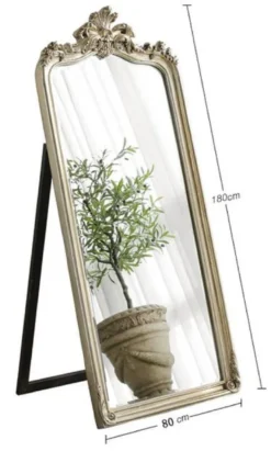 Casa Padrino Luxus Barock Standspiegel Antik Silber - Prunkvoller Barockstil Spiegel - Luxus Schlafzimmer Möbel im Barockstil - Barock Möbel - Luxus Qualität - Made in Italy
