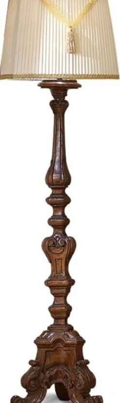Casa Padrino Luxus Barock Stehleuchte Dunkelbraun H. 175 cm - Made in Italy