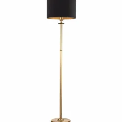 Casa Padrino Luxus Barock Stehleuchte Messing mit Patina / Schwarz H. 172 cm - Barockstil Stehleuchten