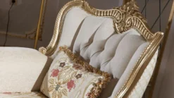 Casa Padrino Luxus Barockstil Wohnzimmer Möbel Set Grau / Weiß / Gold