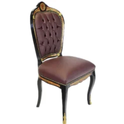 Casa Padrino Luxus Barock Stuhl Boulle Collection - Luxus Schreibtisch Stuhl