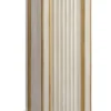 Casa Padrino Luxus Barock Säule Antik Weiß / Antik Gold - Handgefertigte Massivholz Deko Säule - Hotel Möbel - Schloss Möbel - Wohnzimmer Möbel - Luxus Qualität - Made in Italy
