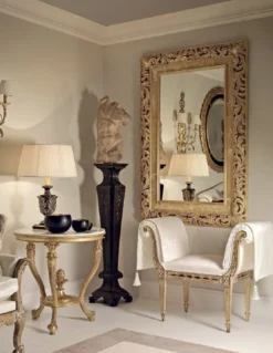 Casa Padrino Luxus Barock Säule Schwarz - Prunkvolle Massivholz Deko Säule - Hotel Möbel - Schloss Möbel - Wohnzimmer Möbel - Luxus Qualität - Made in Italy