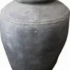 Casa Padrino Luxus Barock Terracotta Vase Antik Grau Ø 42 x H. 85 cm - Handgefertigte Antik Stil Blumenvase - Blumentopf - Pflanzentopf - Barock Deko Accessoires - Barockstil Garten Deko