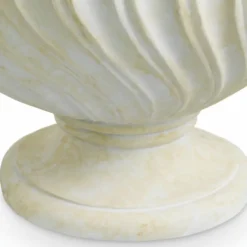 Casa Padrino Luxus Barock Tischleuchte Antik Weiß / Messing / Creme Ø 80 x H. 97 cm