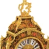 Casa Padrino Luxus Barock Tischuhr Braun / Mehrfarbig / Gold - Prunkvolle Barockstil Uhr - Handgeschnitzte Barock Schreibtischuhr - Luxus Qualität - Made in Italy