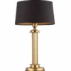 Casa Padrino Luxus Barock Tischleuchte Messing mit Patina / Schwarz H. 57 cm