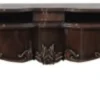 Casa Padrino Luxus Barock TV Schrank Dunkelbraun - Handgefertigtes Massivholz Sideboard mit 2 Schubladen - Barock Möbel - Edel & Prunkvoll