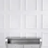 Casa Padrino Luxus Barock TV Schrank Silber - Handgefertigtes Massivholz Sideboard mit 2 Schubladen - Luxus Möbel im Barockstil - Barock Möbel - Barock Einrichtung - Edel & Prunkvoll