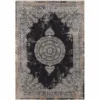 Casa Padrino Luxus Barock Viskose Teppich Vintage Schwarz - Verschiedene Größen