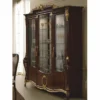 Casa Padrino Luxus Barock Vitrine Dunkelbraun / Gold 198 x H. 231 cm - Barock Möbel - Made in Italy