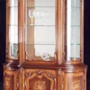 Casa Padrino Luxus Barock Vitrine Braun - Handgefertigter italienischer Barockstil Vitrinenschrank mit 4 Türen - Barockstil Möbel - Italienische Barock Möbel - Luxus Qualität - Made in Italy