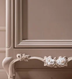 Casa Padrino Luxus Barock Vitrine Grau / Creme / Braun - Handgefertigter italienischer Barockstil Vitrinenschrank - Italienische Barock Möbel - Barockstil Möbel - Luxus Qualität - Made in Italy