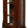 Casa Padrino Luxus Barock Vitrine Dunkelbraun - Prunkvoller Massivholz Vitrinenschrank mit Glastür - Handgefertigte Barock Möbel - Edel & Prunkvoll