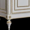 Casa Padrino Luxus Barock Vitrine Weiß / Gold - Prunkvoller Massivholz Vitrinenschrank mit 4 Türen - Luxus Möbel im Barockstil - Barock Möbel - Edel & Prunkvoll