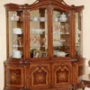 Casa Padrino Luxus Barock Vitrine Braun - Handgefertigter italienischer Barockstil Vitrinenschrank mit 8 Türen - Barockstil Möbel - Italienische Barock Möbel - Luxus Qualität - Made in Italy
