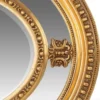 Casa Padrino Luxus Barock Wandspiegel Oval Gold 120 cm - Massiv und Schwer - Goldener Spiegel