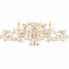 Casa Padrino Luxus Barock Wandleuchte Antik Weiß 91 cm - Made in Italy