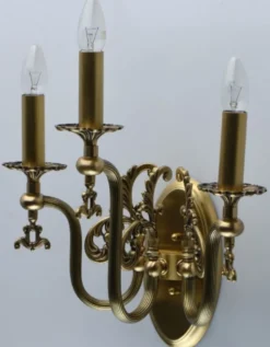 Casa Padrino Luxus Barock Wandleuchte Antik Bronzefarben 39 x 39 x H. 24 cm - Elegante Wohnzimmer Wandlampe im Barockstil - Barock Leuchten