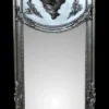 Casa Padrino Luxus Barock Wandspiegel Madonna Silber 175 x 55 cm - Massiv und Schwerer Antik Stil Spiegel