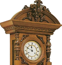 Casa Padrino Luxus Barock Wanduhr Braun / Gold - Handgeschnitzte Barockstil Uhr - Prunkvolle Barock Pendeluhr - Luxus Qualität - Made in Italy
