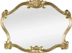 Casa Padrino Luxus Barock Wandspiegel Gold 92 x 4 x H. 70 cm - Prunkvoller Spiegel im Barockstil - Barock Möbel