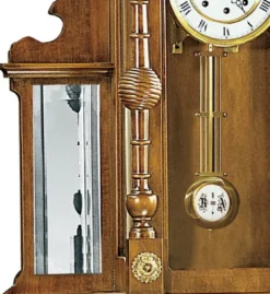 Casa Padrino Luxus Barock Wanduhr Braun / Gold - Prunkvolle Barockstil Uhr - Handgeschnitzte Barock Pendeluhr - Luxus Qualität - Made in Italy
