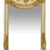 Casa Padrino Luxus Barock Wandspiegel Madonna Creme / Gold 55 x H. 175 cm - Massiv und Schwer - Antik Stil Spiegel