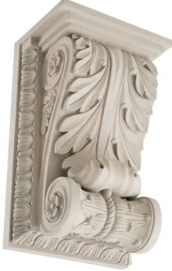 Casa Padrino Luxus Barock Wandkonsole Sandfarben 51 x 36 x H. 84 cm - Prunkvolle Wanddeko Konsole im Barockstil - Barock Wanddeko - Barock Möbel