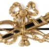 Casa Padrino Luxus Barock Wandornament Gold / Schwarz - Prunkvolles Massivholz Wanddeko Ornament im Barockstil - Barock Wanddeko - Barock Möbel - Luxus Qualität - Made in Italy