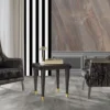 Casa Padrino Luxus Barock Wohnzimmer Sessel Schwarz / Gold / Grau - Handgefertigter Barockstil Sessel mit elegantem Muster - Barock Wohnzimmer Möbel