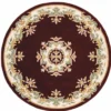 Casa Padrino Luxus Barock Wohnzimmer Teppich Bordeauxrot / Creme / Bunt - Verschiedene Größen