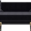 Casa Padrino Luxus Barock Wohnzimmer Set Gold / Schwarz / Antik Gold - 2 Sofas & 2 Sessel & 1 Couchtisch & 2 Beistelltische - Wohnzimmermöbel im Barockstil - Edle Barock Möbel