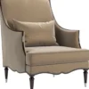 Casa Padrino Luxus Barock Wohnzimmer Sessel Khaki 80 x 75 x H. 110 cm - Edle Wohnzimmer Möbel im Barockstil