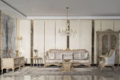 Casa Padrino Luxus Barock Wohnzimmer Sessel Silber / Grau / Gold - Handgefertigter Barockstil Sessel mit dekorativem Kissen - Luxus Wohnzimmer Möbel im Barockstil - Barock Möbel - Edel & Prunkvoll