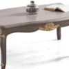 Casa Padrino Luxus Barock Wohnzimmer Set Braun / Grau / Gold - 2 Sofas & 2 Sessel & 1 Couchtisch - Prunkvolle Barock Wohnzimmer Möbel