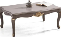 Casa Padrino Luxus Barock Wohnzimmer Set Braun / Grau / Gold - 2 Sofas & 2 Sessel & 1 Couchtisch - Prunkvolle Barock Wohnzimmer Möbel