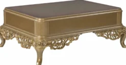 Casa Padrino Luxus Barock Wohnzimmer Set Blau / Weiß / Gold - 2 Sofas & 2 Sessel & 1 Couchtisch - Prunkvolle Barock Möbel - Wohnzimmer Möbel