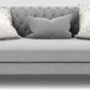 Casa Padrino Luxus Barock Wohnzimmer Sofa Grau / Schwarz 260 x 100 x H. 82 cm - Wohnzimmer Möbel im Barockstil - Edel & Prunkvoll