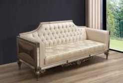 Casa Padrino Luxus Barock Wohnzimmer Set - 2 Sofas & 2 Sessel & 1 Couchtisch - Handgefertigte Wohnzimmer & Hotel Möbel im Barockstil - Edel & Prunkvoll