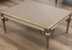 Casa Padrino Luxus Barock Wohnzimmer Set - 2 Sofas & 2 Sessel & 1 Couchtisch - Handgefertigte Wohnzimmer & Hotel Möbel im Barockstil - Edel & Prunkvoll