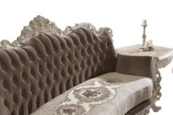 Casa Padrino Luxus Barock Wohnzimmer Sofa mit dekorativen Kissen Braun / Beige / Weiß / Gold 240 x 90 x H. 120 cm - Edle Barock Wohnzimmer Möbel