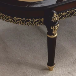Casa Padrino Luxus Barock Wohnzimmer Set Naturfarben / Dunkelbraun / Gold - Barock Möbel