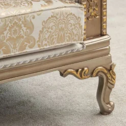Casa Padrino Luxus Barock Wohnzimmer Set Creme / Grau / Gold - Barock Möbel