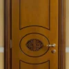 Casa Padrino Luxus Barock Wohnungstür Braun - Prunkvolle Massivholz Tür mit Rahmen - Luxus Möbel im Barockstil - Hotel Möbel - Barock Möbel - Luxus Qualität - Made in Italy