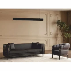 Casa Padrino Luxus Barock Wohnzimmer Set Dunkelbraun / Gold - Barockstil Möbel