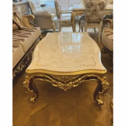 Casa Padrino Luxus Barock Wohnzimmer Set Beige / Braun / Gold - Barockstil Möbel