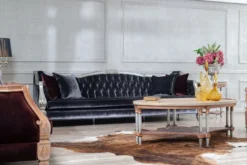 Casa Padrino Luxus Barock Wohnzimmer Sofa Lila / Silber - Prunkvolle Barock Wohnzimmer & Hotel Möbel