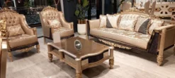 Casa Padrino Luxus Barock Wohnzimmer Sessel Gold / Schwarz / Grau / Gold - Handgefertigter Barockstil Sessel - Luxus Wohnzimmer Möbel im Barockstil - Barock Möbel - Edel & Prunkvoll