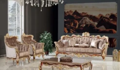 Casa Padrino Luxus Barock Wohnzimmertisch Braun / Silber / Gold 130 x 85 x H. 50 cm - Edler Massivholz Couchtisch im Barockstil - Barock Wohnzimmer Möbel